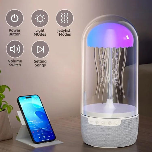Jellyfish Lamp Bluetooth Speaker – 7-Color Changing