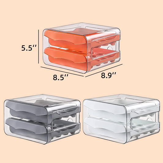 Plastic Large Capacity Drawer Type Egg Holder