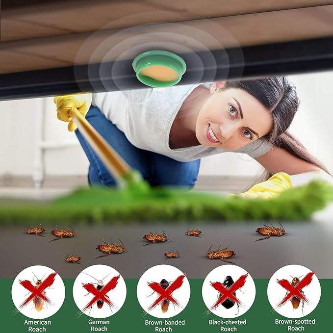 12 Pcs Natural Cockroaches Killer for Kitchens, Bathrooms, and Cabinets, cockroachs Killer Gel, Roach Repellent for Cockroaches, for Indoor Cockroach Control, Insect Control (Pack of 12)