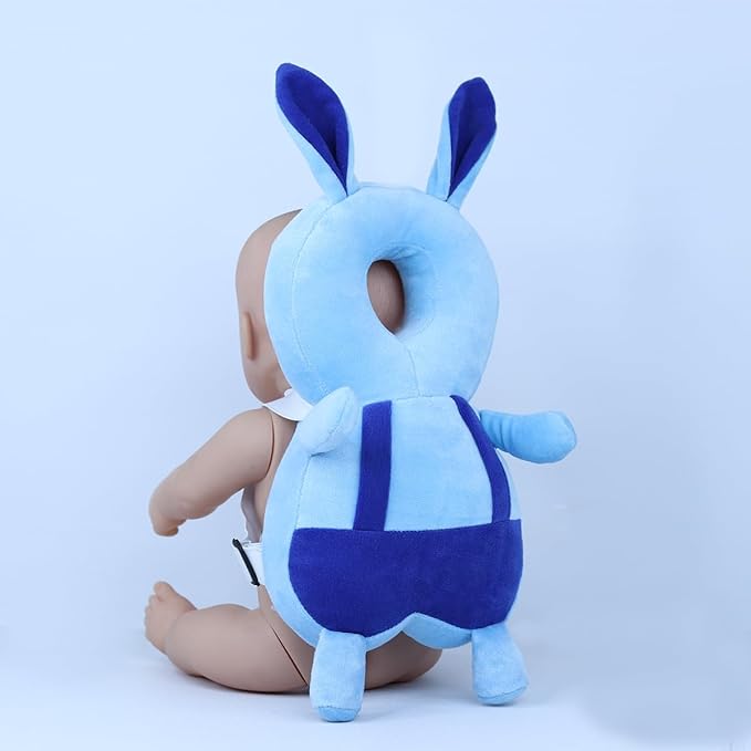 HUG PUPPY Baby Head Protector Cushion Plush Soft Toy Early Learning Toy Fall Protection Helmet Baby Head Protector Child Adjustable Shoulder Strap (Bag-Support-UNICORNE)
