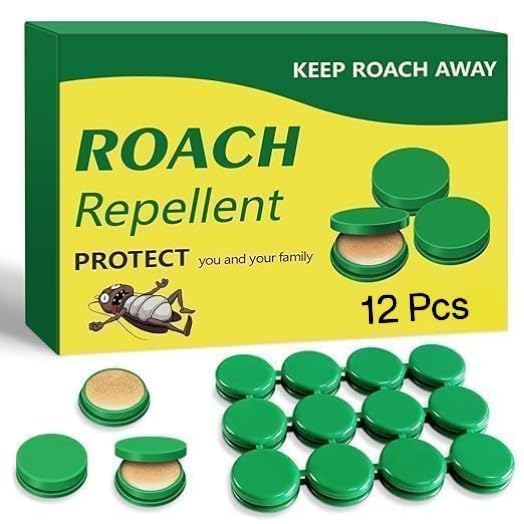 12 Pcs Natural Cockroaches Killer for Kitchens, Bathrooms, and Cabinets, cockroachs Killer Gel, Roach Repellent for Cockroaches, for Indoor Cockroach Control, Insect Control (Pack of 12)